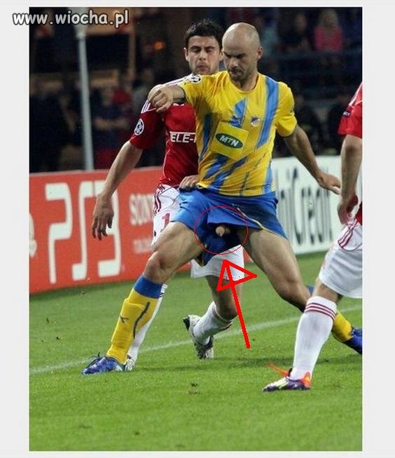 Mała wpadka na meczu