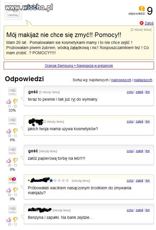 Niezmywalny makijaż.