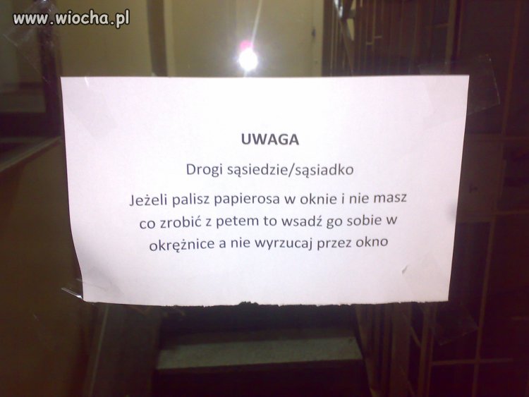 Drogi sąsiedzie/sąsiadko