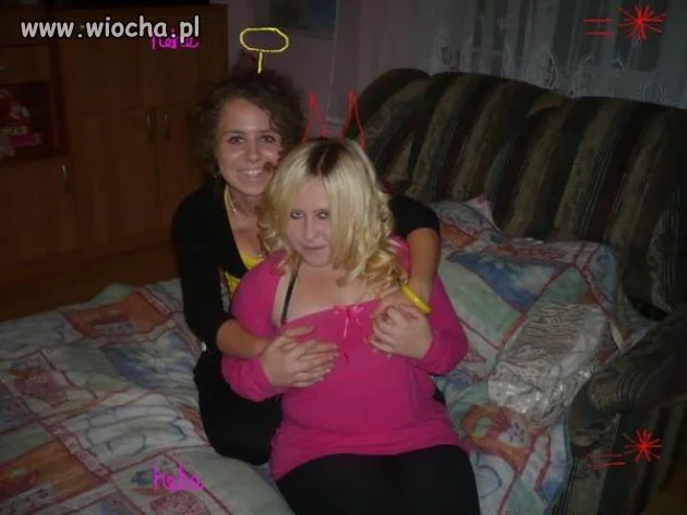 Aniołek + diabeł= lesby 