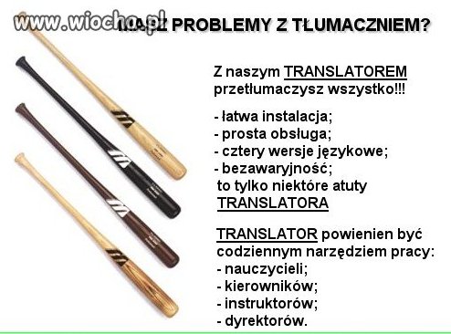 Masz problemy z tłumaczeniem?