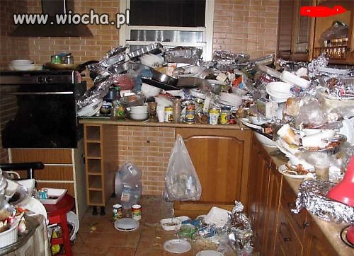 A, o to kuchnia.