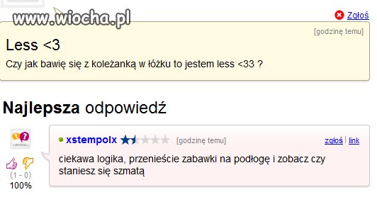 Nie ma to jak pomoc kogoś mądrzejszego