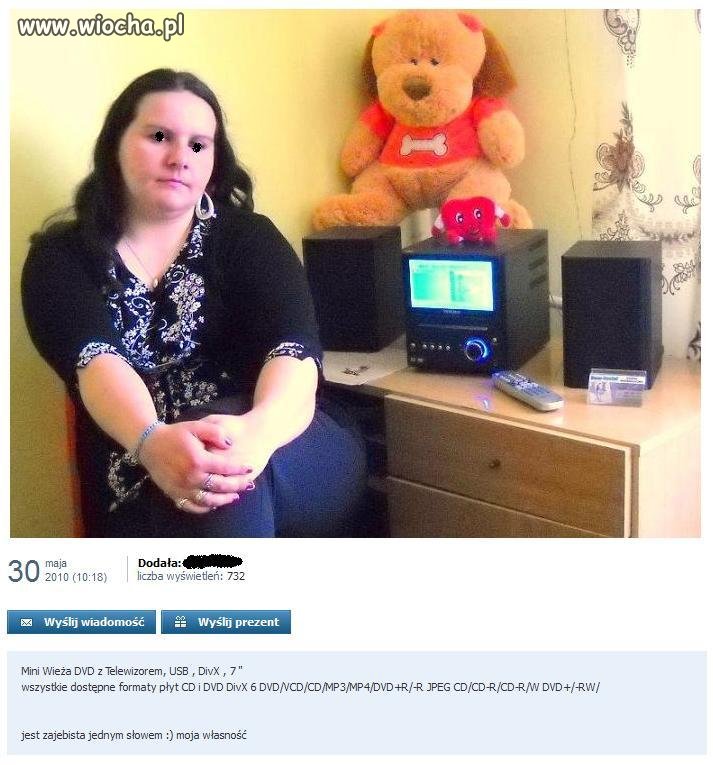 Jestem zajebista tak jak moja wieża z TV...
