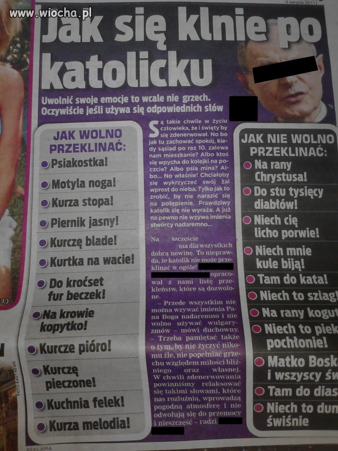Jak się klnie po katolicku