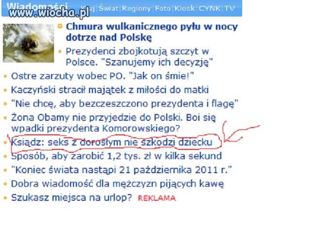 Wiadomość Onet