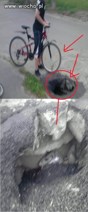 Dziury w polskich drogach...