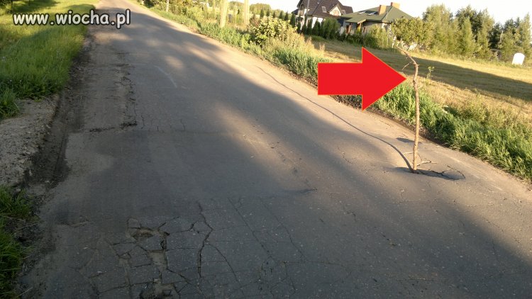 Nie ma kasy na asfalt to i nie ma na pachołki