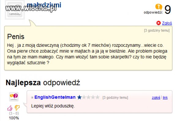 Mam małego.