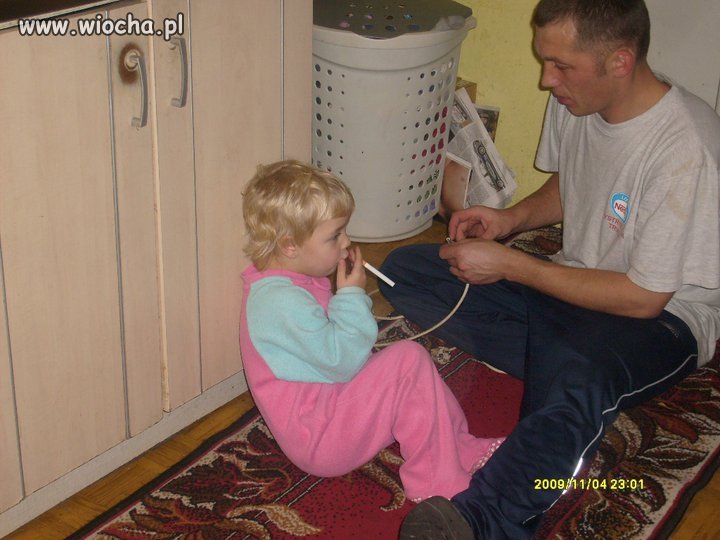 Podpis pod zdjęciem "Moja krew" 