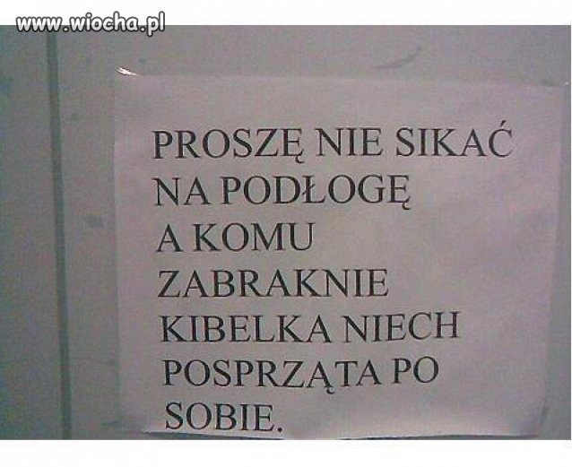 WC Męskie w Siedlcach