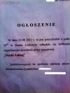 Ogłoszenie z tablicy...
