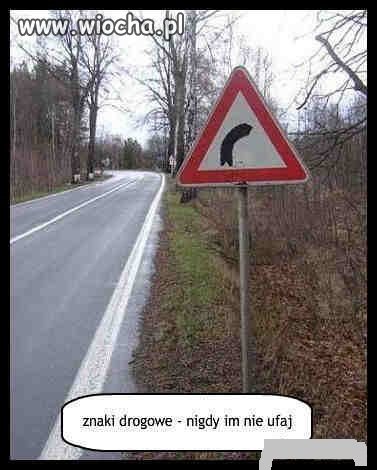 znaki drogowe