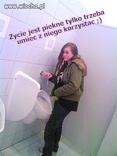 W męskim kibelku