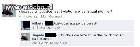 Zamarzające światło.