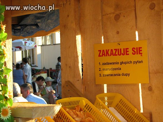 zakazuje się