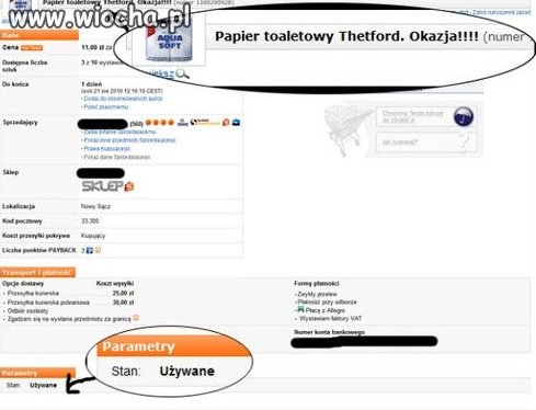 Papier na allegro...