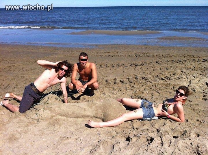 Takie tam na plaży he he he