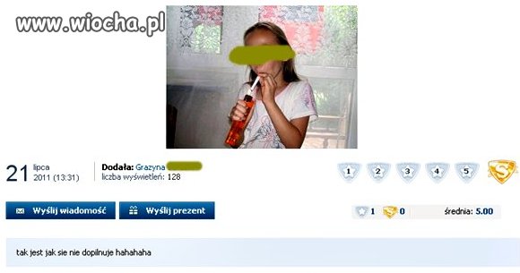 Ona ma 9 lat. 