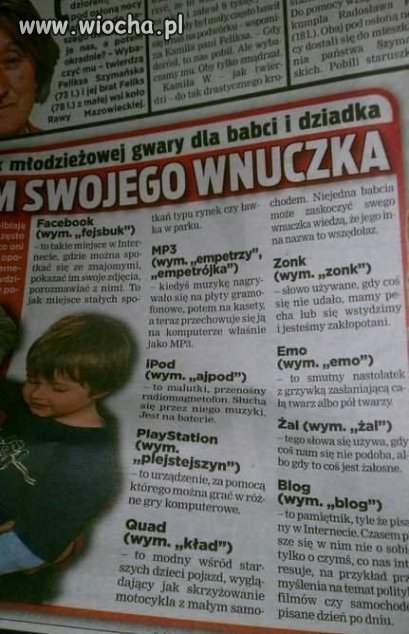 Słownik dla babci i dziadka 