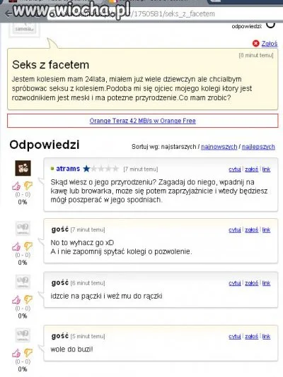 Chciałbym spróbować seksu z kolesiem.