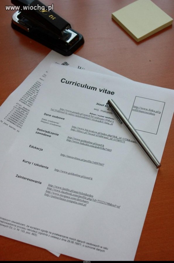 Nowy rodzaj CV.