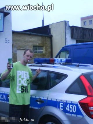 Szpan z policją