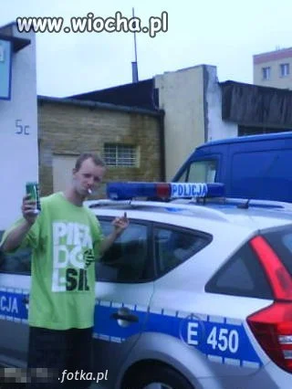 Szpan z policją