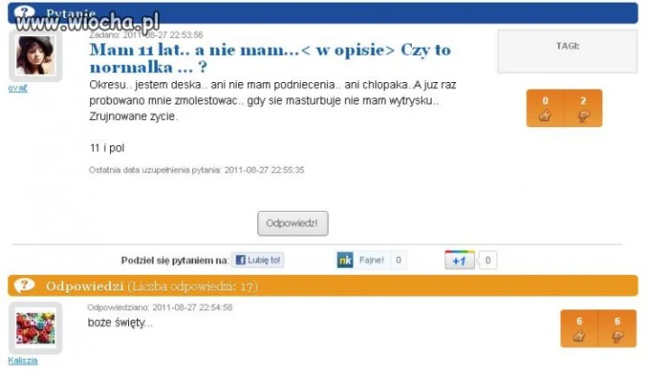 Mam 11 lat   
