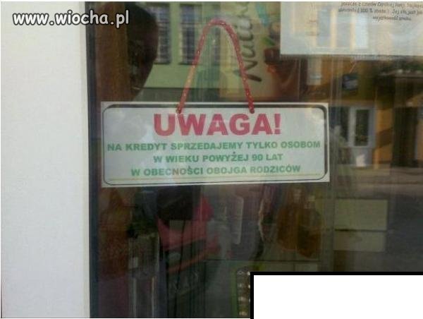 Jestem ciekawa kto u nich ma na kredyt