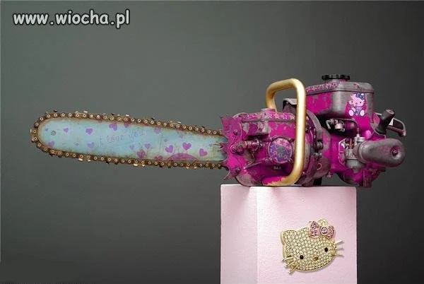 Różowa piła hello kitty