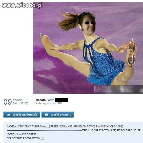 Seksi łyżwiareczka Jadzia