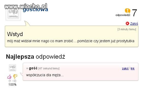 Wstyd przed własnym mężem nago...
