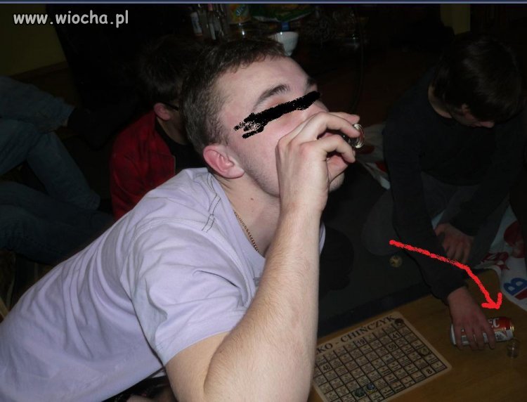 Alkochinczyk z piwem