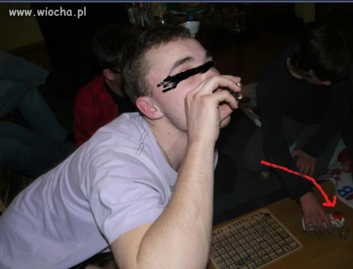 Alkochinczyk z piwem