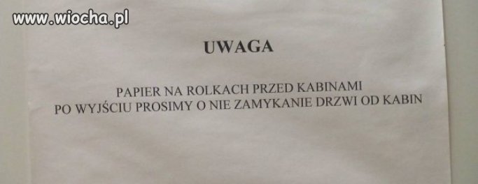 Uroki korzystania z toalety