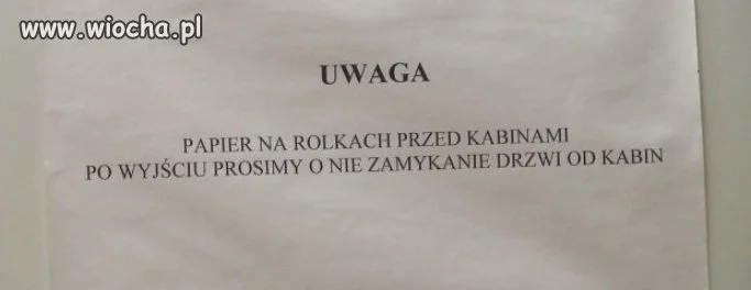 Uroki korzystania z toalety