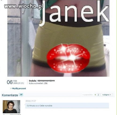 I pomyśleć, że chłopak wysyła takie zdjęcie dla 