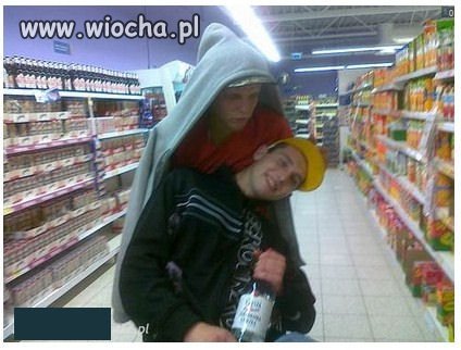 Sklepowy szpan na flaszkę wódki...