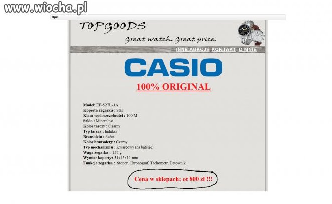 Casio - 100% oryginał