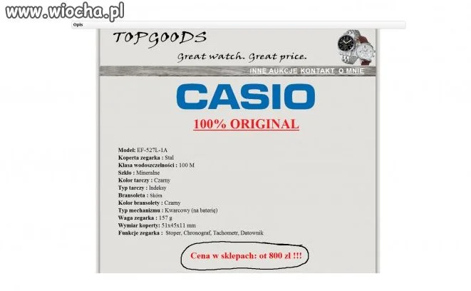 Casio - 100% oryginał