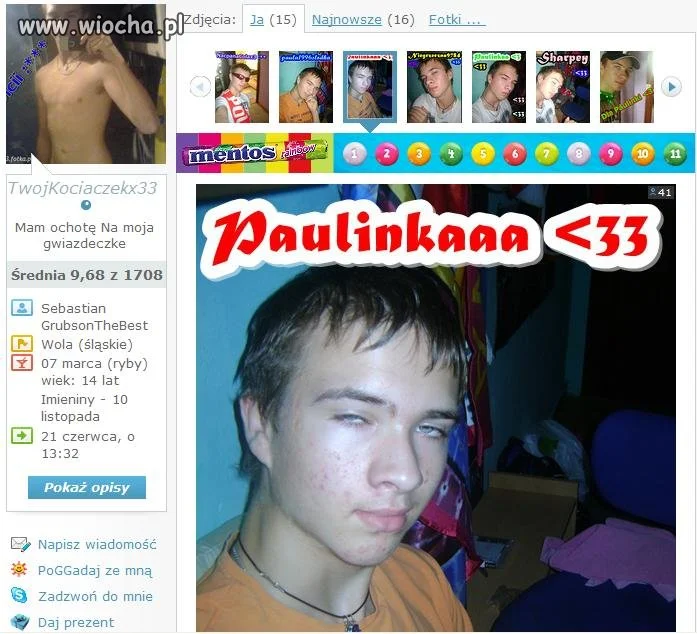 Naćpany czy taka mimika?