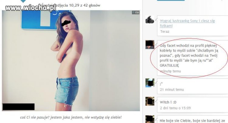 Ona chciała się tylko pochwalić opalenizną 