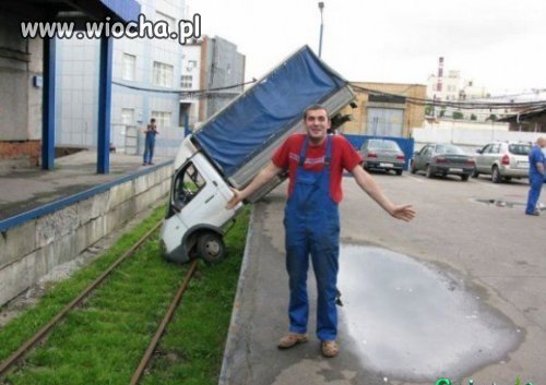 Chłopak nie wie jak to się stało..