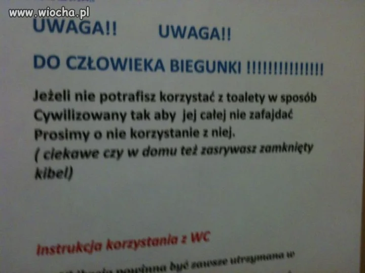 Człowiek biegunka...