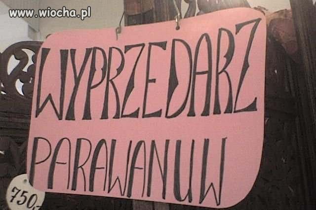 Wyprzedaż Parawanów 
