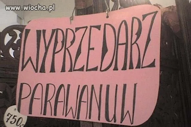 Wyprzedaż Parawanów 