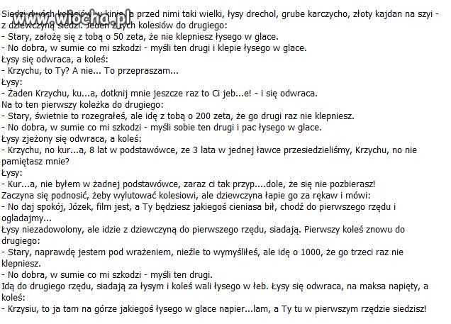 Świetny kawał.