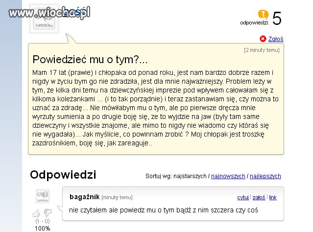 Kto pyta nie błądzi...