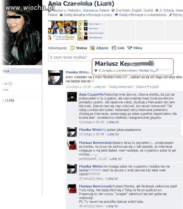 Typowa wiocha na fb